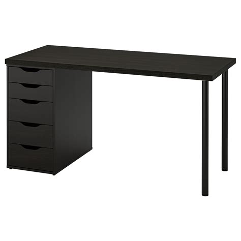 Details >. . Ikea desk black